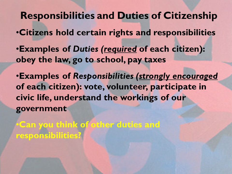 roles and responsibilities of citizens essay roles and responsibilities of citizens essay